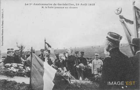 Cérémonie du 29 août 1915 (Gerbéviller)